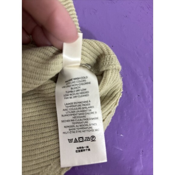 Free People Touched Saweater Too Cowl Neck Sleeveless Green Medium - Picture 3 of 7